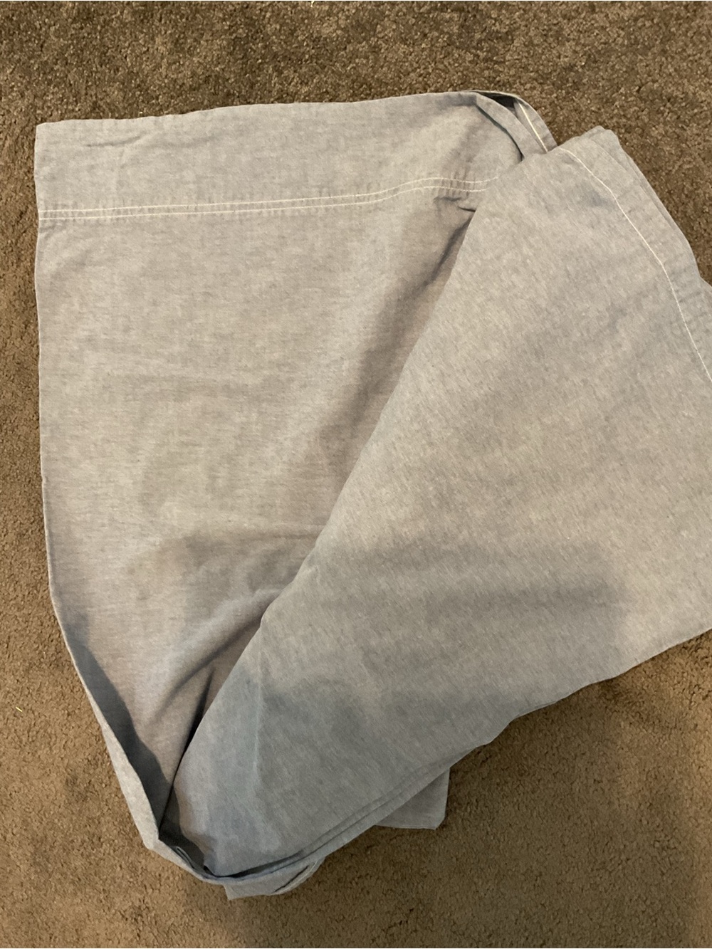 Ralph Lauren Light Blue DenimTwin Sheet - Soft Cotton Blend